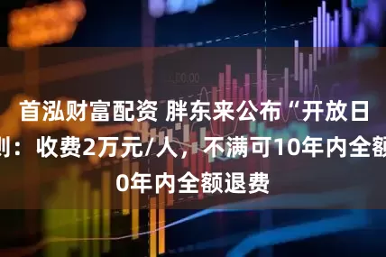首泓财富配资 胖东来公布“开放日”细则：收费2万元/人，不满可10年内全额退费
